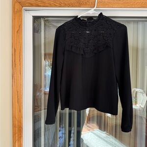 Zara Woman Black Lace Top
